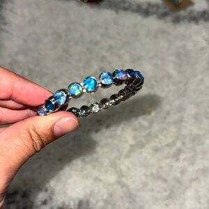 Plunder Blue/Silver Sparkly Bangle